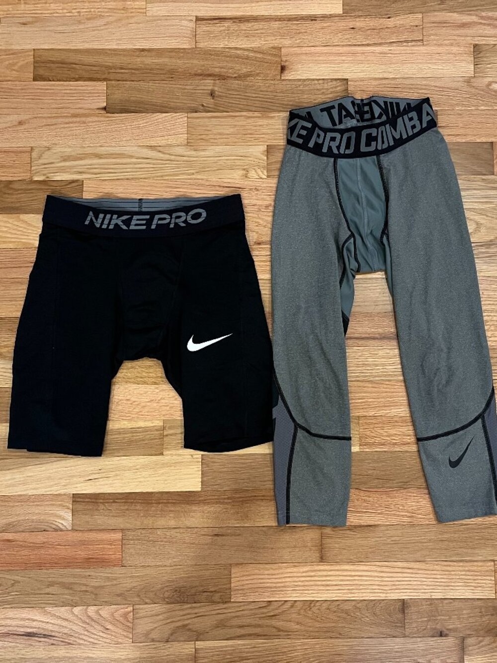 Lot of 2 Men's Small Nike Pro Dri Fit Hypercool 3/4 Compression Shorts Tights